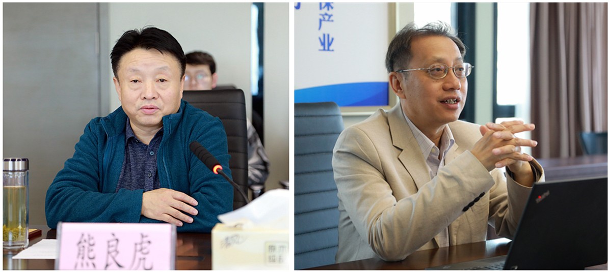 熊良虎会见加拿大工程院院士、圣清hahabet股份公司肖惠宁院士工作站掌管人肖惠宁